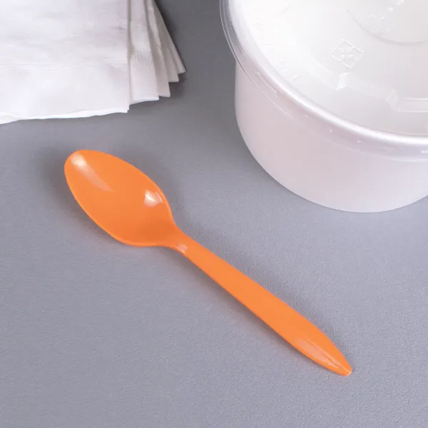 [1,000 ct] Plastic Tea Spoons | Medium Weight (Rainbow)