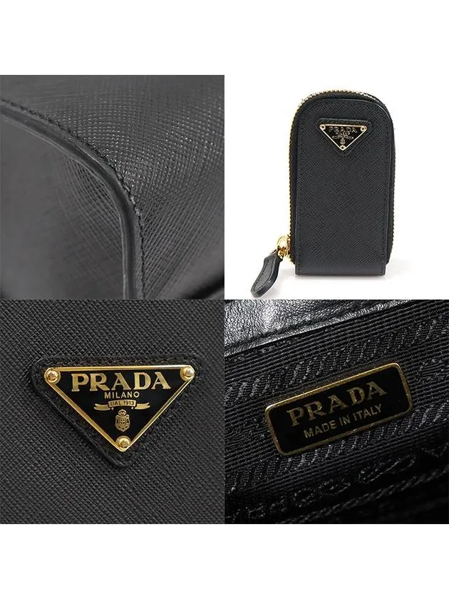 1BA335 Black Saffiano Lux Gold Plated Large Tote 2WAY