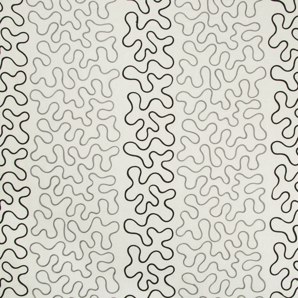 4564.821.0 DOODLE CHARCOAL - KRAVET DESIGN Fabric