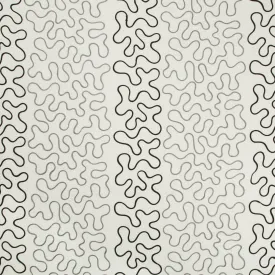 4564.821.0 DOODLE CHARCOAL - KRAVET DESIGN Fabric