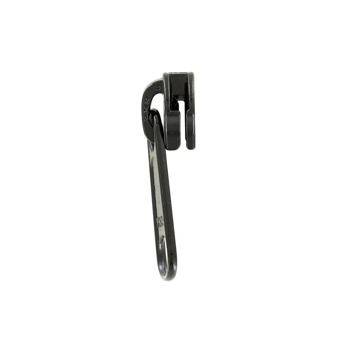 #5 Black, Coil, YKK Long Tab Semi-Swivel Zipper Slider, Zinc Alloy, #5CN-1-BLK