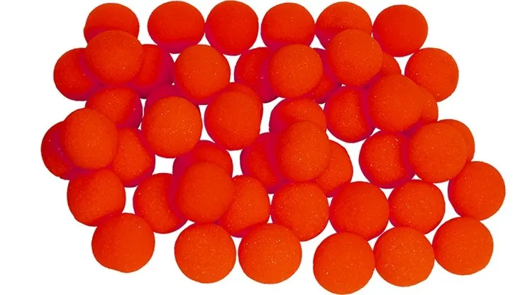 50 x 2 inch Super Soft Sponge Balls (Red)