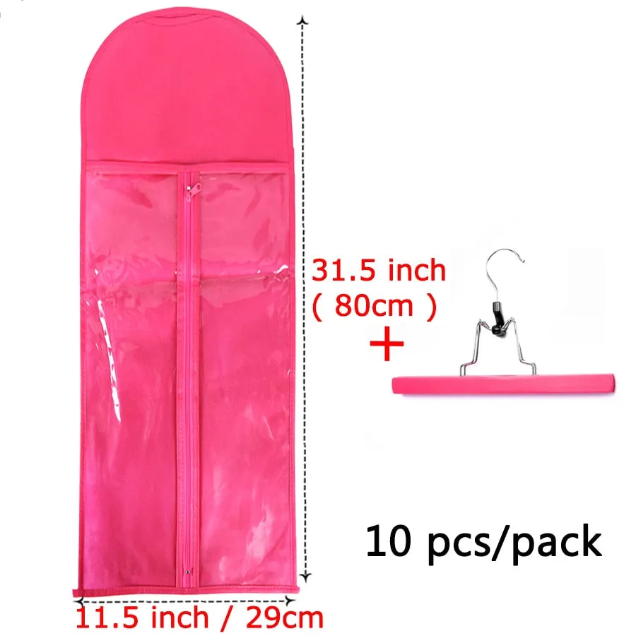 5/10Pcs Wig Storage Bag With Hanger