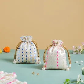 Aakriti Zari Festive Shagun Potli Bag Set Of 2