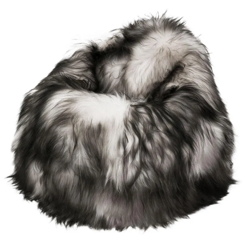 Adult Sheepskin Bean Bag | Icelandic | Brown Tipped