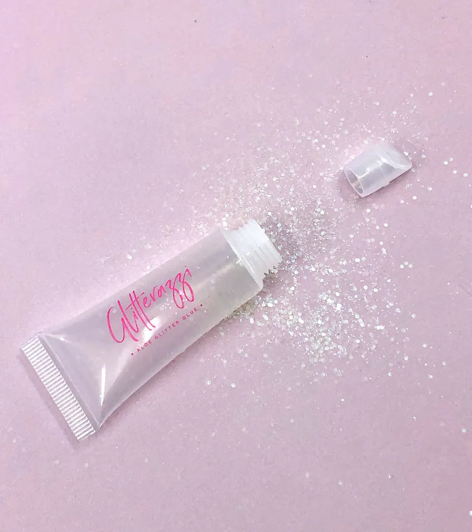 Aloe Glitter Glue | Refillable Recyclable Plastic Tube