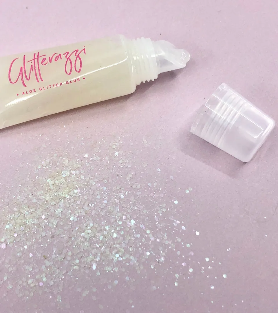 Aloe Glitter Glue | Refillable Recyclable Plastic Tube