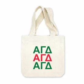 Alpha Gamma Delta Sorority Greek Letters Mini Tote Gift Bag