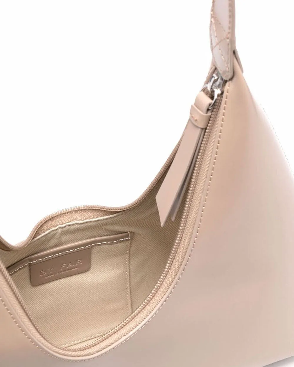 Amber Semi Patent Leather Bag in Sable