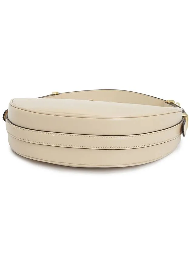 Arque Leather Shoulder Bag Travertine