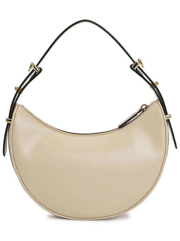 Arque Leather Shoulder Bag Travertine