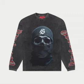 Balaclava Szn LS T-Shirt (Grey Wash) - GBSLSTEE