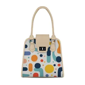 Beige Metropolitan Charm Bag Geometric Genesis