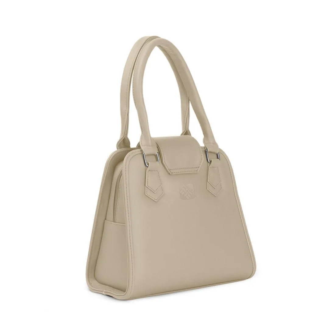 Beige Metropolitan Charm Bag Geometric Genesis