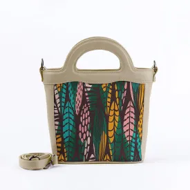 Beige Top Handle Handbag Tree