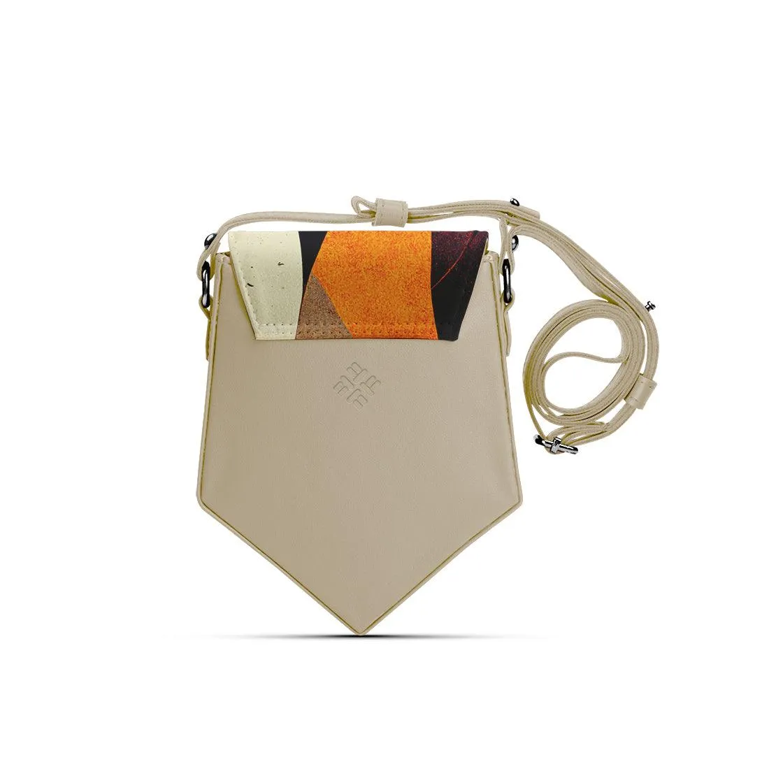 Beige Triangles Crossbag Shapes