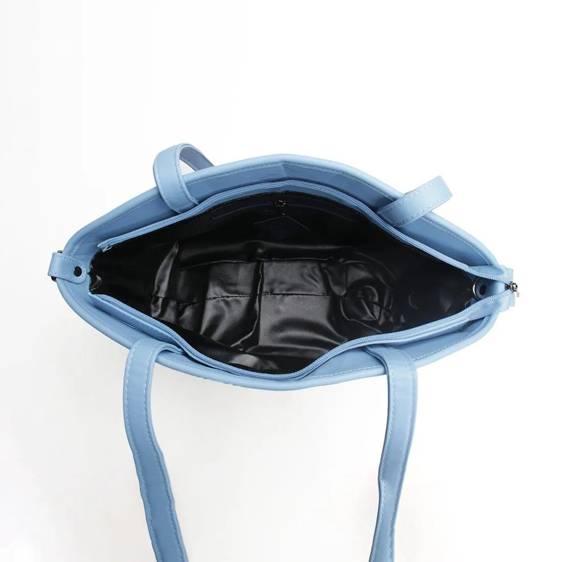 Beige Wide Tote Bag Bird