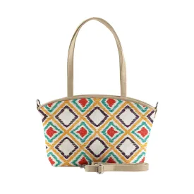 Beige Wide Tote Bag Pixely