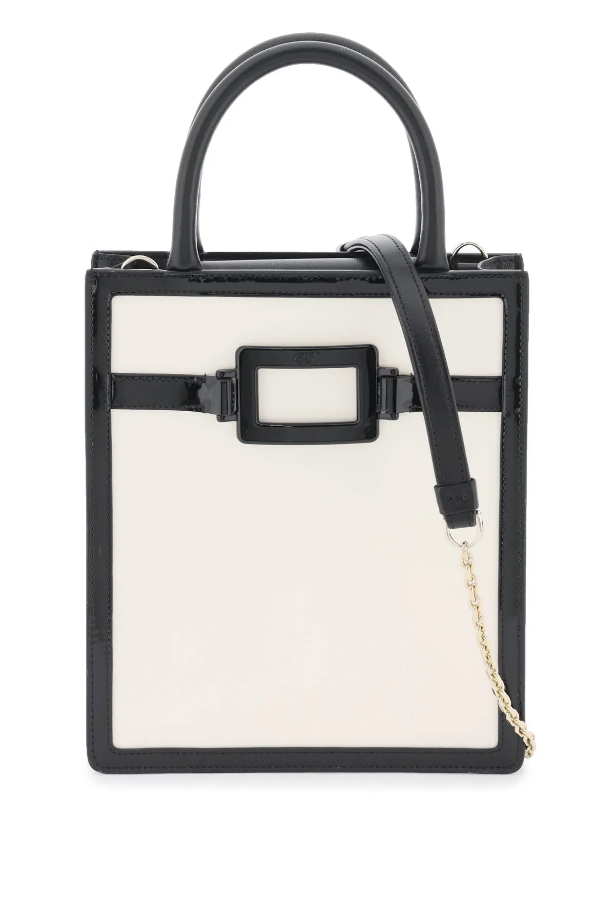 belle vivier voyage' mini tote bag in patent leather