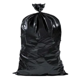 Black Garbage Bags - 42" x 48" - 50-55 Gallon - X-Strong - 75 / Case