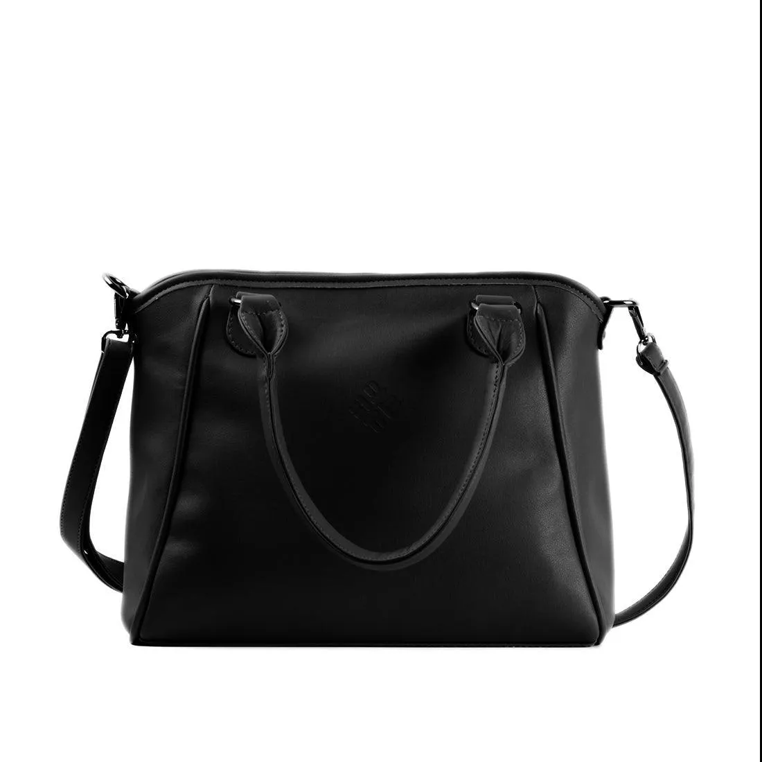 Black Ladies Handbag Summer Leaf