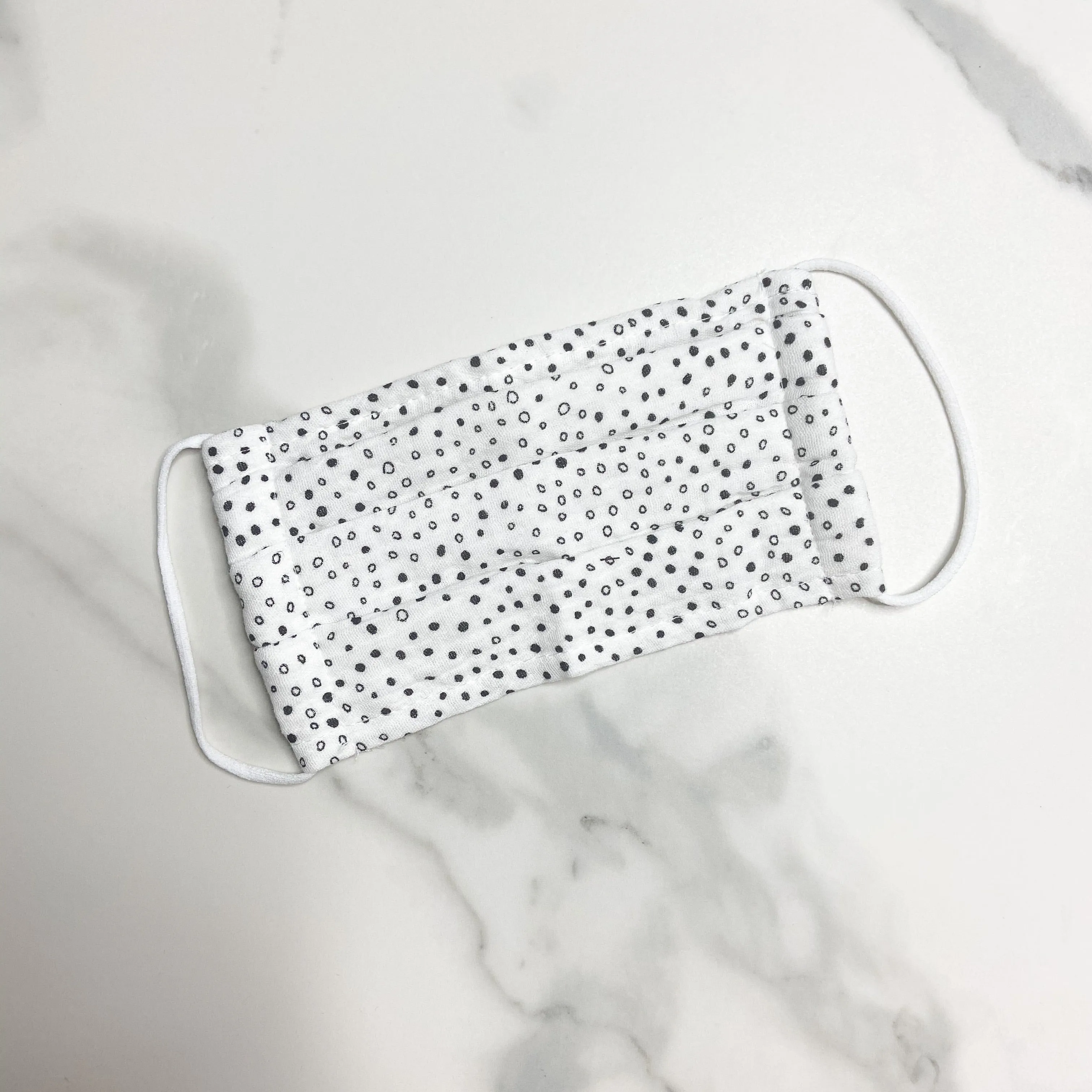Black Mini Dot Face Mask