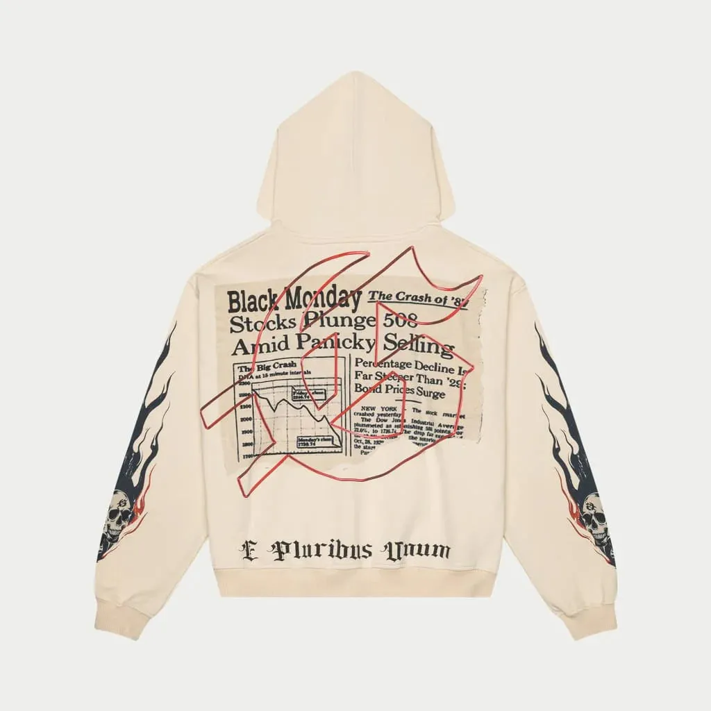 Black Monday Hoodie (Bone) - GBLKMNDHDDBNE