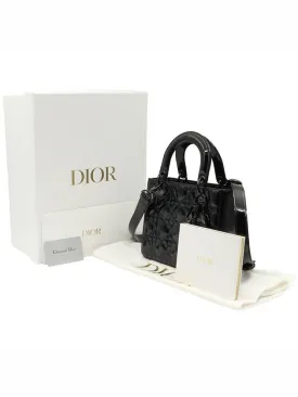 Black Ultra Glossy Patent Leather Lady MY ABC Small 2WAY M0531NWDD