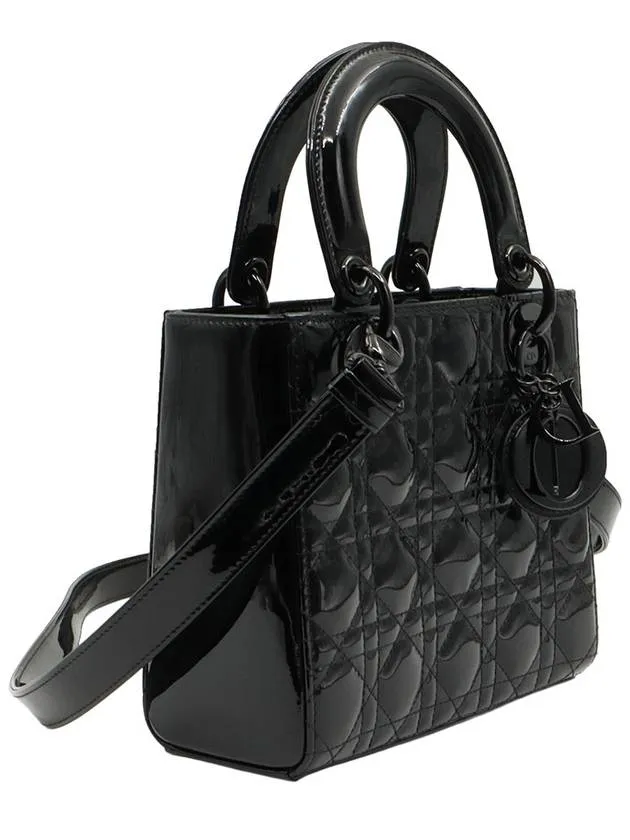 Black Ultra Glossy Patent Leather Lady MY ABC Small 2WAY M0531NWDD