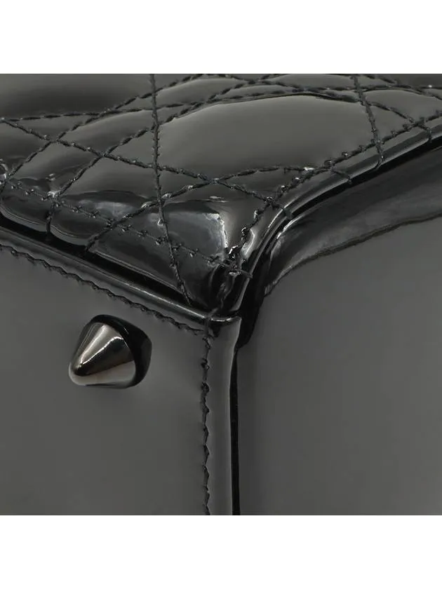 Black Ultra Glossy Patent Leather Lady MY ABC Small 2WAY M0531NWDD