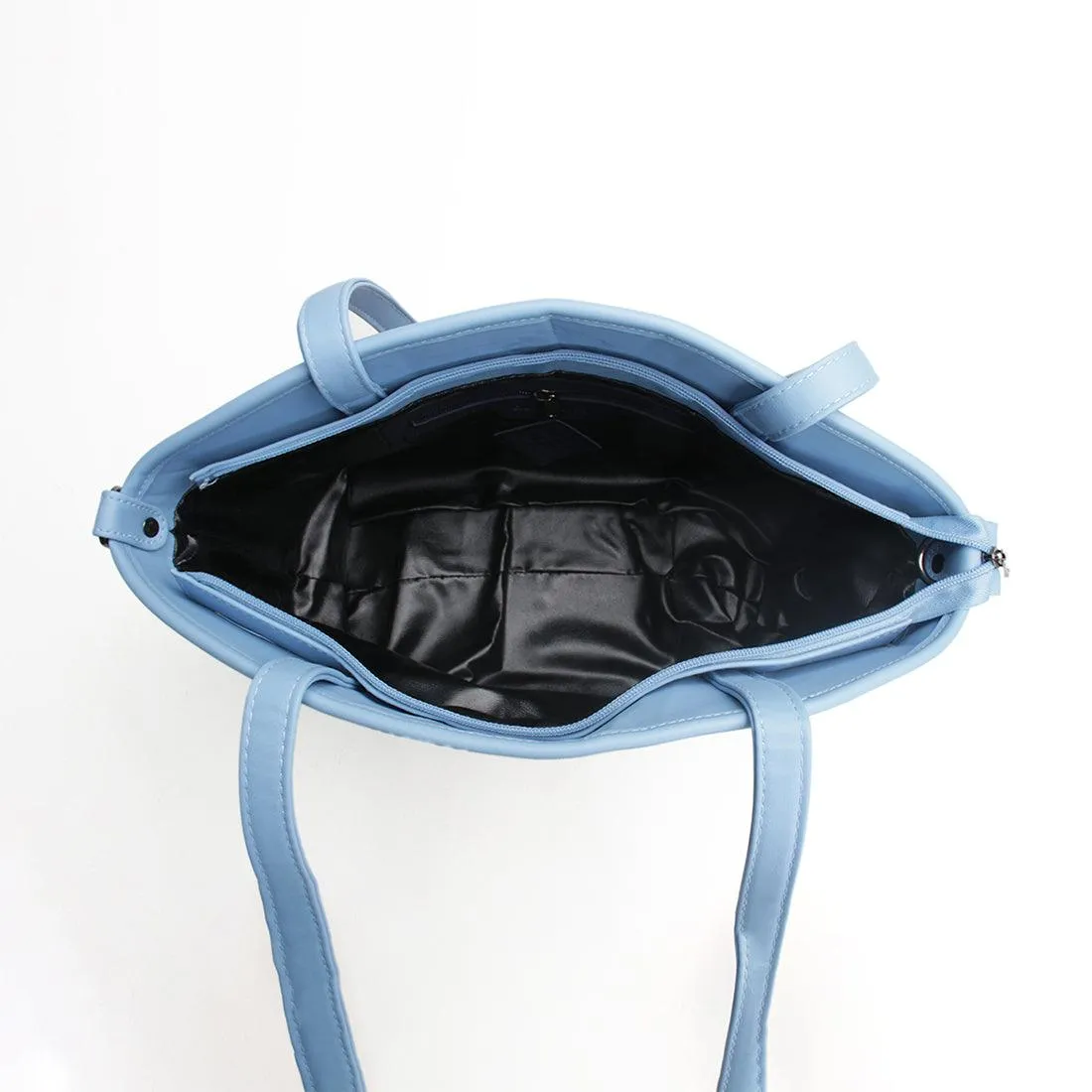 Black Wide Tote Bag African Tribal