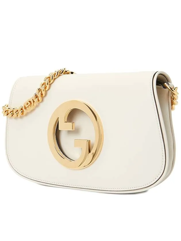 Blondie Interlocking G Shoulder Bag White