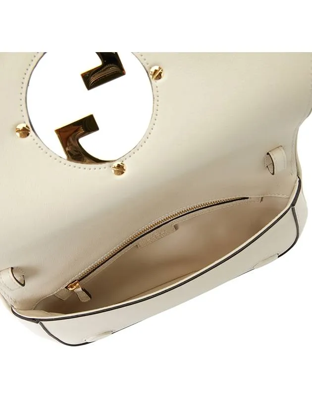 Blondie Interlocking G Shoulder Bag White