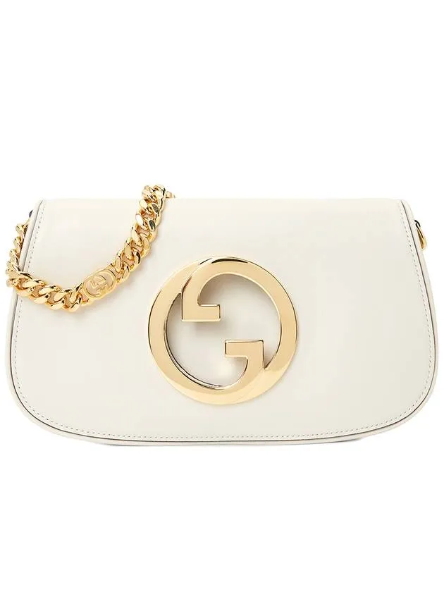Blondie Interlocking G Shoulder Bag White