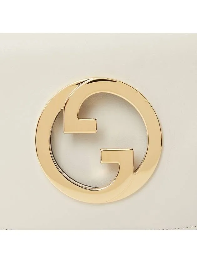 Blondie Interlocking G Shoulder Bag White