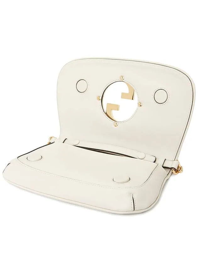 Blondie Interlocking G Shoulder Bag White