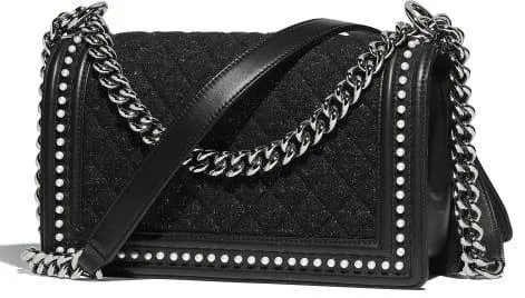 Boy Tweed Quilted Handbag