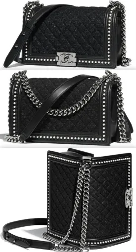 Boy Tweed Quilted Handbag
