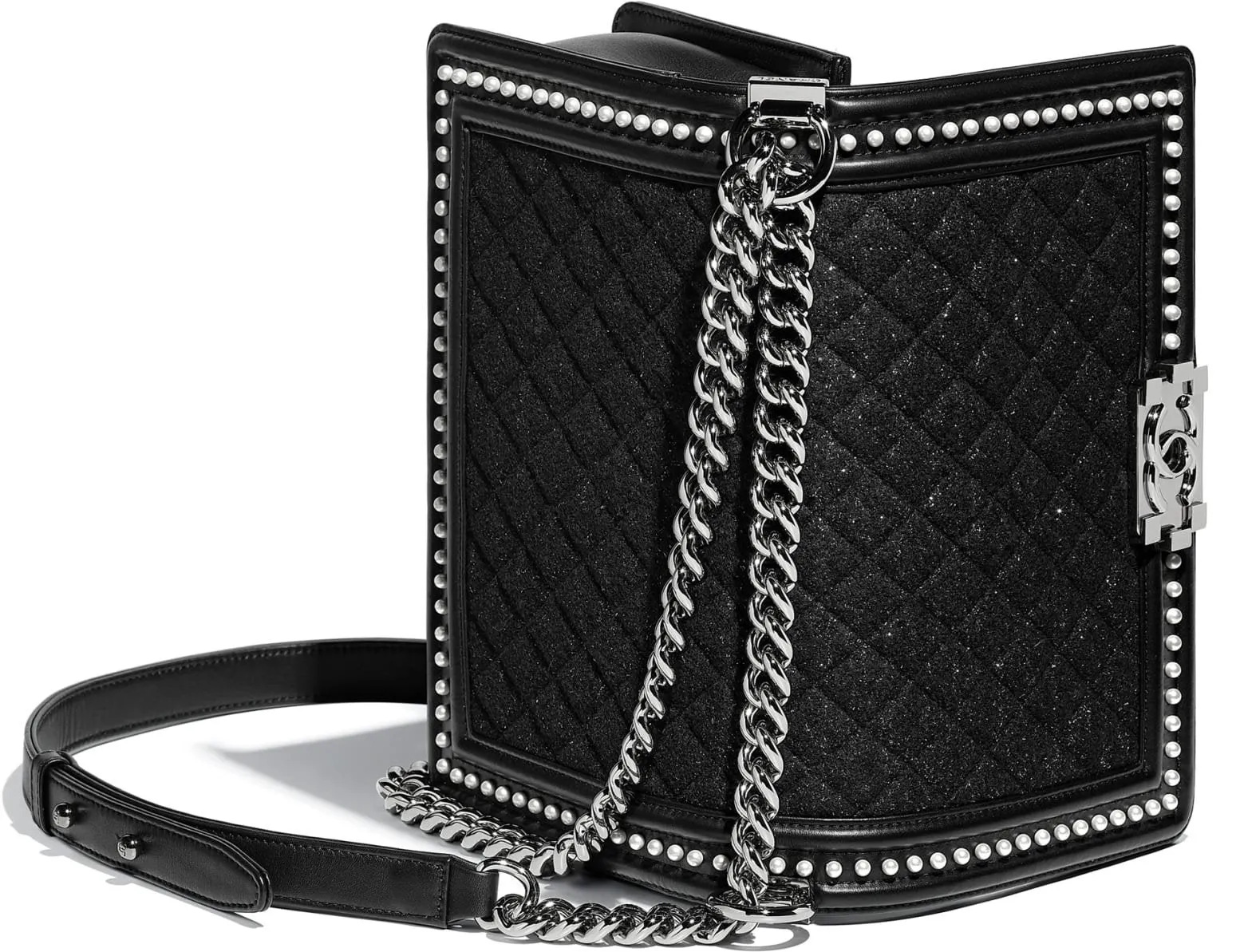 Boy Tweed Quilted Handbag