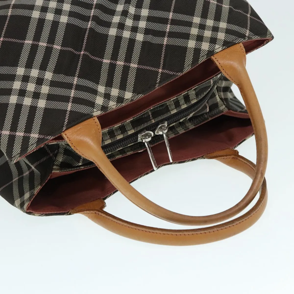 BURBERRY Blue Label Nova Check Shoulder Bag Canvas 3Set Black Beige ti2057
