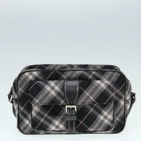 BURBERRY Blue Label Nova Check Shoulder Bag Canvas 3Set Black Beige ti2057