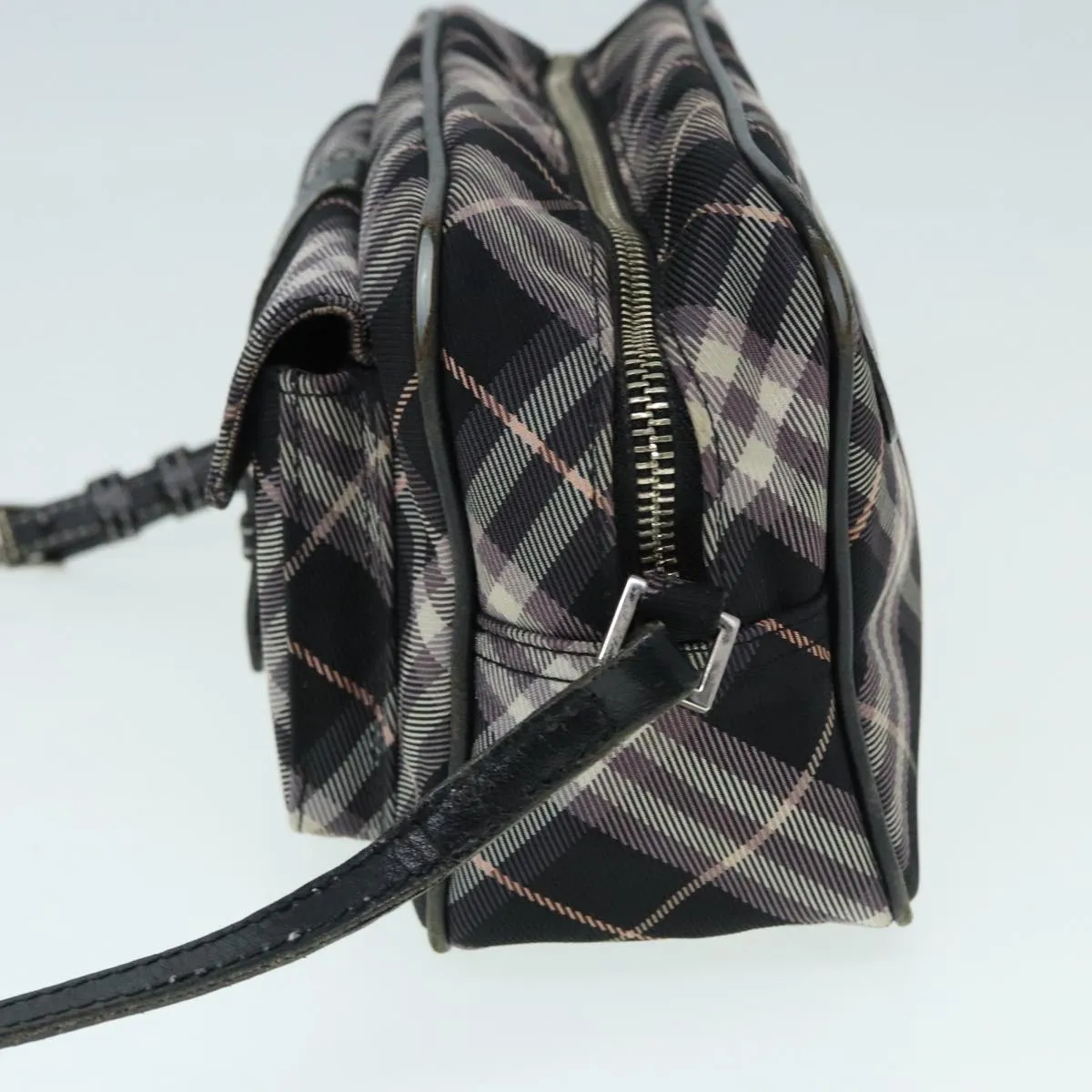 BURBERRY Blue Label Nova Check Shoulder Bag Canvas 3Set Black Beige ti2057