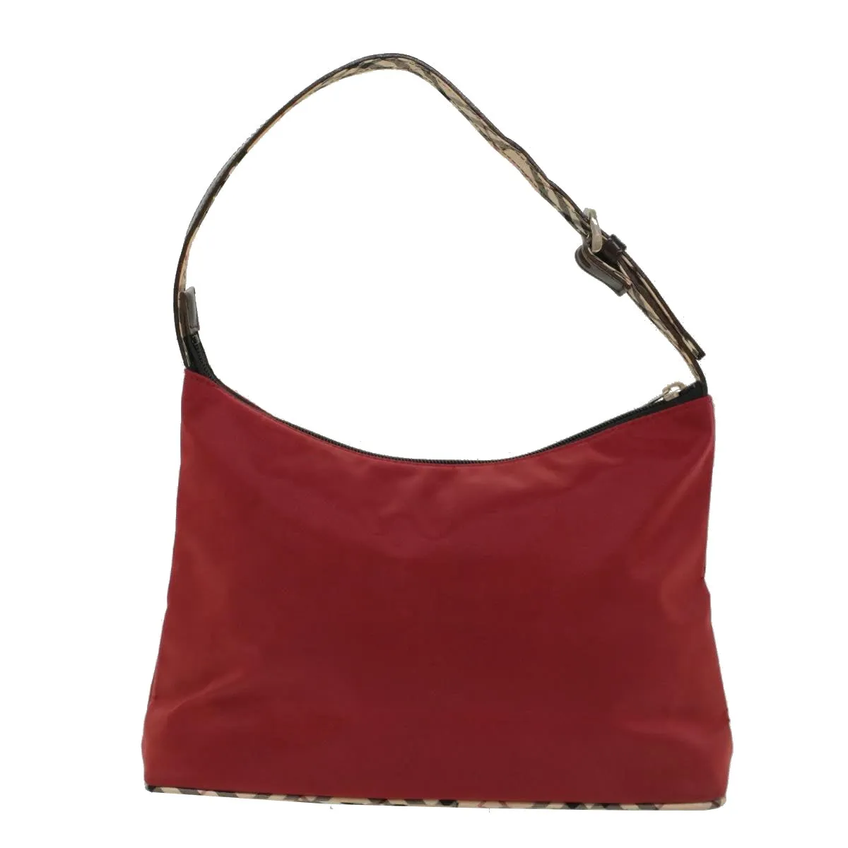 BURBERRY Nova Check Blue Label Shoulder Bag Nylon Red Beige ep1341