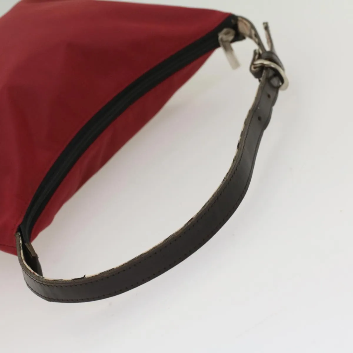 BURBERRY Nova Check Blue Label Shoulder Bag Nylon Red Beige ep1341