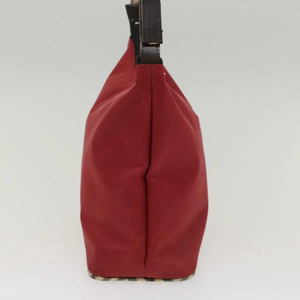 BURBERRY Nova Check Blue Label Shoulder Bag Nylon Red Beige ep1341