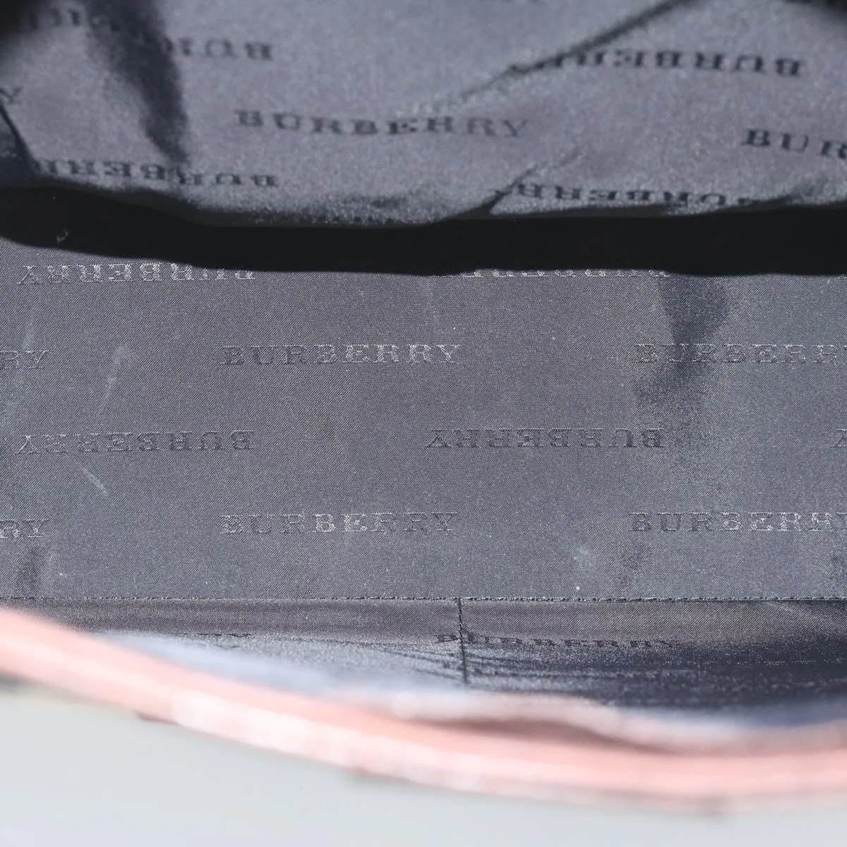 BURBERRY Nova Check Shoulder Bag Nylon Canvas Beige 60156