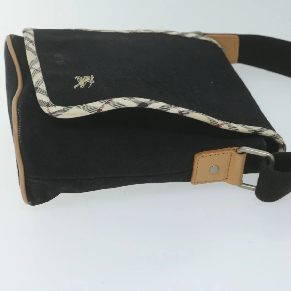 BURBERRY Shoulder Bag Canvas Black ac2624