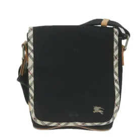 BURBERRY Shoulder Bag Canvas Black ac2624