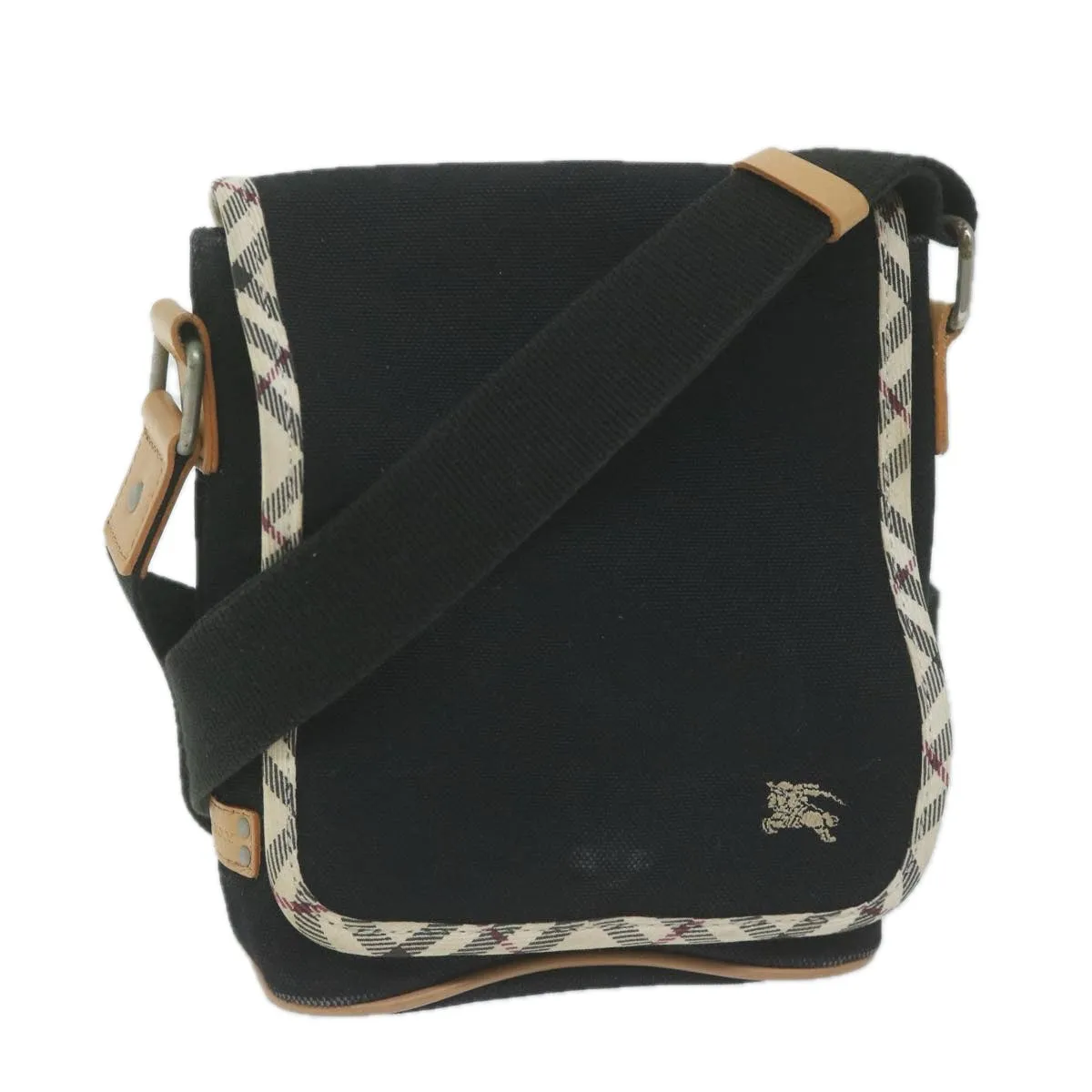 BURBERRY Shoulder Bag Canvas Black ac2624