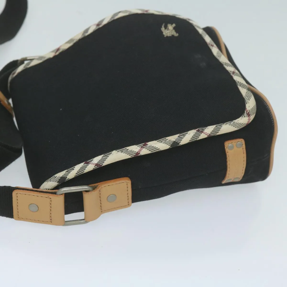 BURBERRY Shoulder Bag Canvas Black ac2624